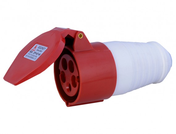 พาวเวอร์ปลั๊ก 3สาย 5ขา 16A รุ่น P1-215-6h (ตัวเมีย) SUMO